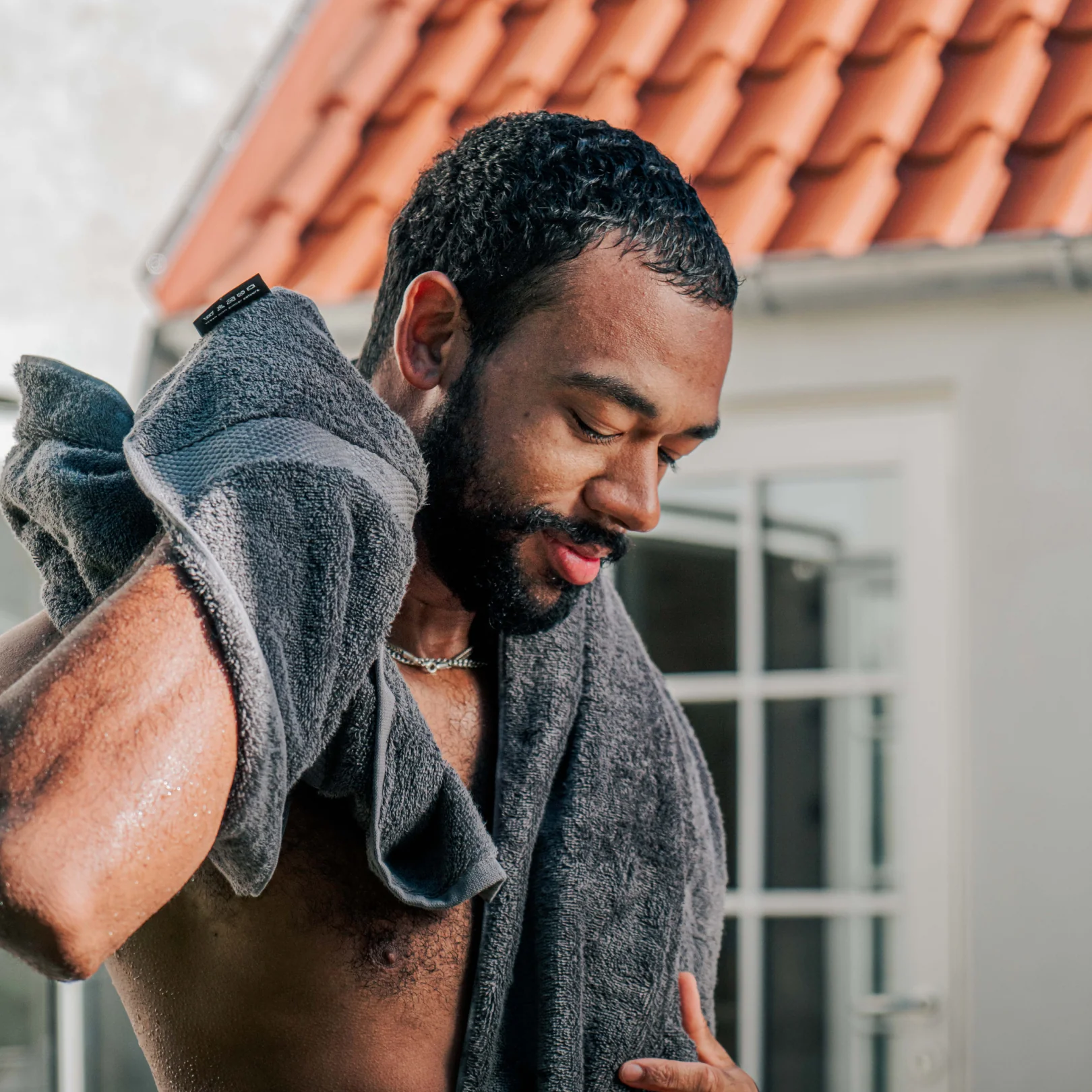 Badehåndklæde - Grå - Image 4